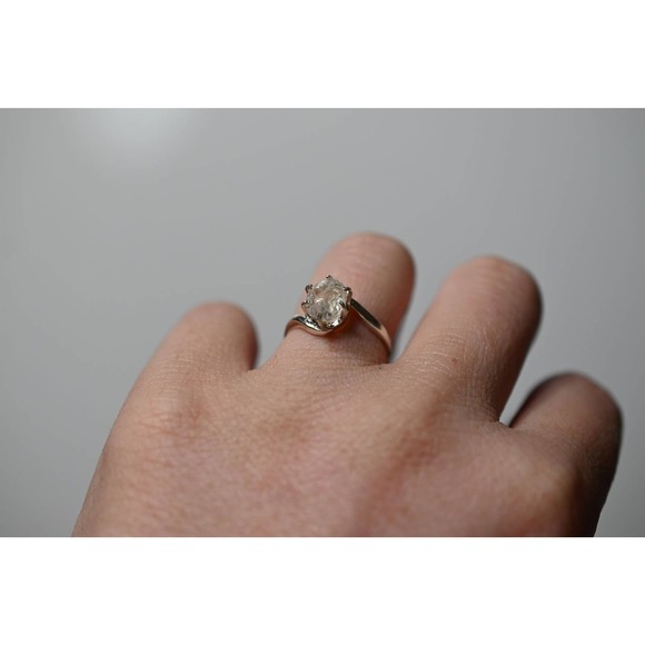 Rough Diamond Ring, Alternative Engagement Ring, Unique rings for women - Picture 5 of 8